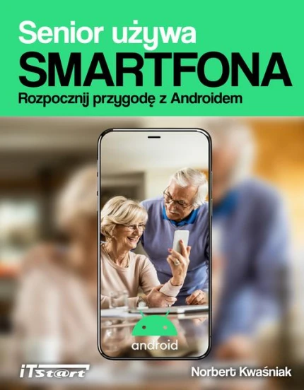 Senior używa smartfona ebook pdf, mobi, epub