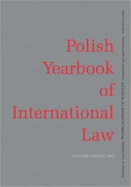 2017 Polish Yearbook of International Law vol. XXXVII